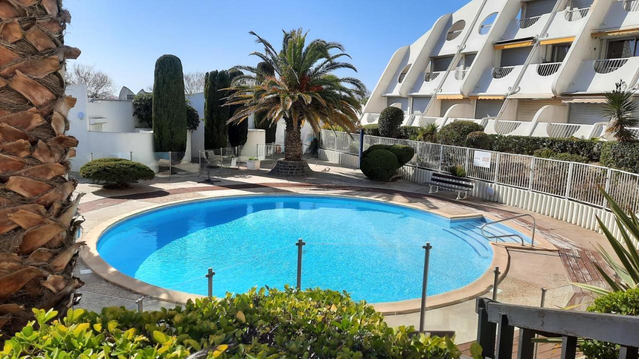 Ancre Bleue***, 1Ere Ligne Plage, Piscine, Clim. La Grande-Motte Exterior photo