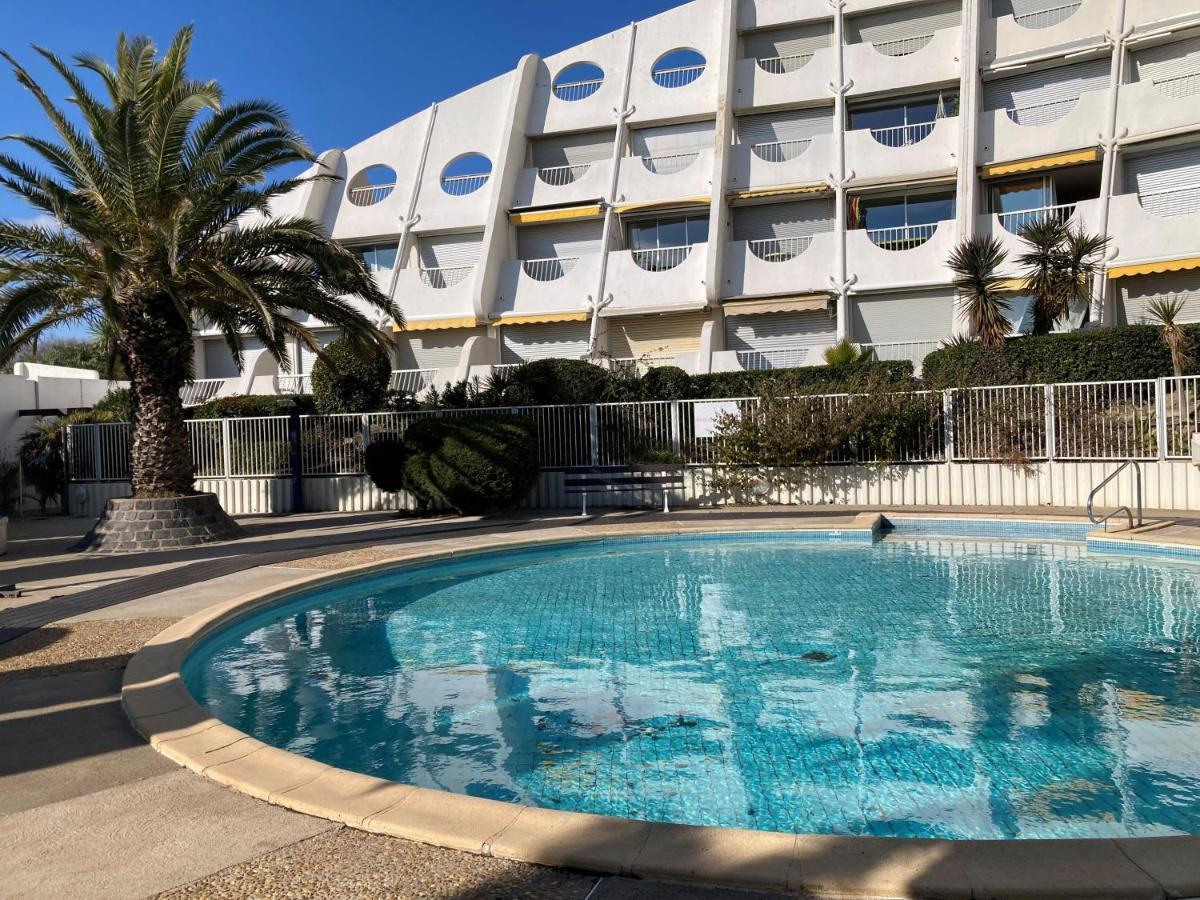 Ancre Bleue***, 1Ere Ligne Plage, Piscine, Clim. La Grande-Motte Exterior photo